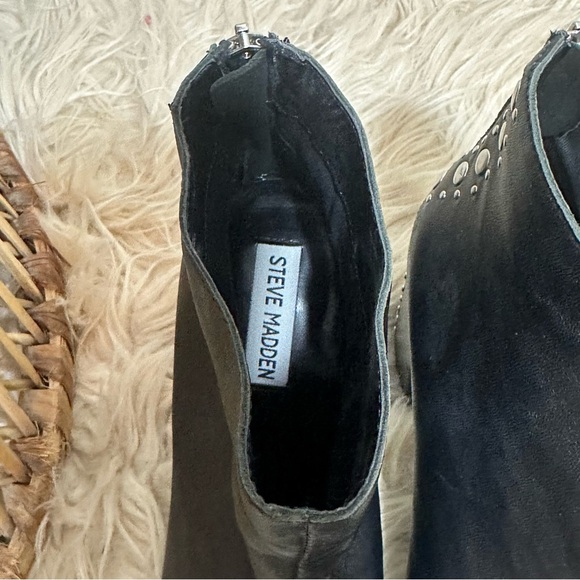 Steve Madden Leather Pointed Toe Studded Boot 8.5 🐍 Reputation Era 🐍 - Picture 5 of 5